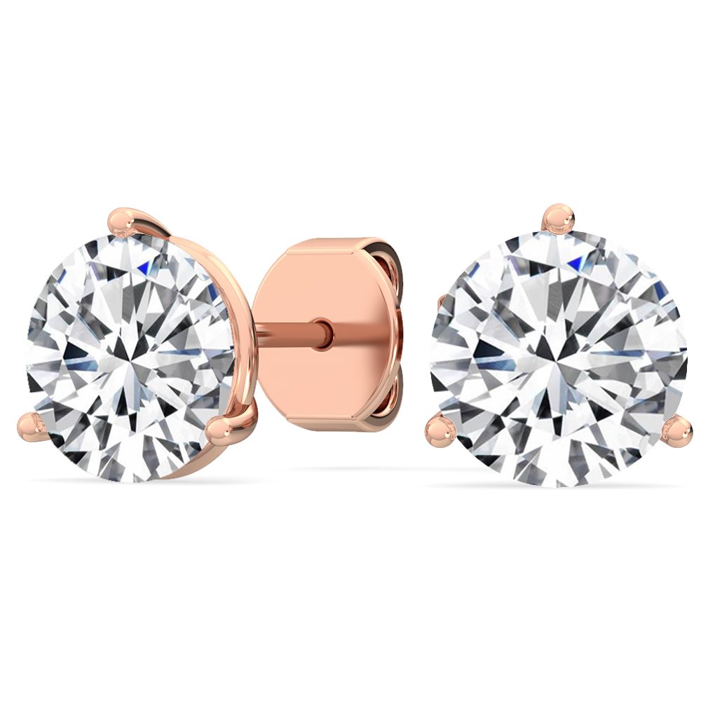6.00 Carat (3ct each) Lab Grown Diamond Stud Earrings in 14k Gold – ASSAY
